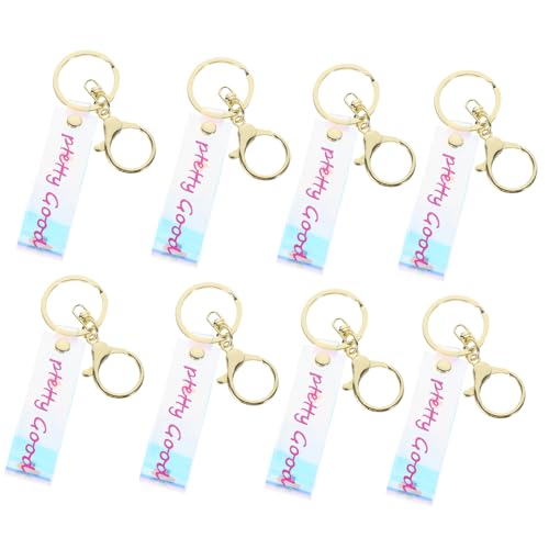 ANDRESLAD Klobiger Schlüsselanhänger mit Kettengliedern 8 Schlüsselanhänger für Frauen Auto-schlüsselring Taschenanhänger von ANDRESLAD