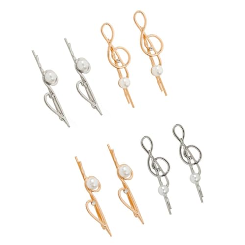 ANDRESLAD 8 Stück Haarspangen Aus Metalllegierung Für Damen Haarspange in Form Einer Gemischten Musiknote Modisches Styling Haar-accessoires von ANDRESLAD
