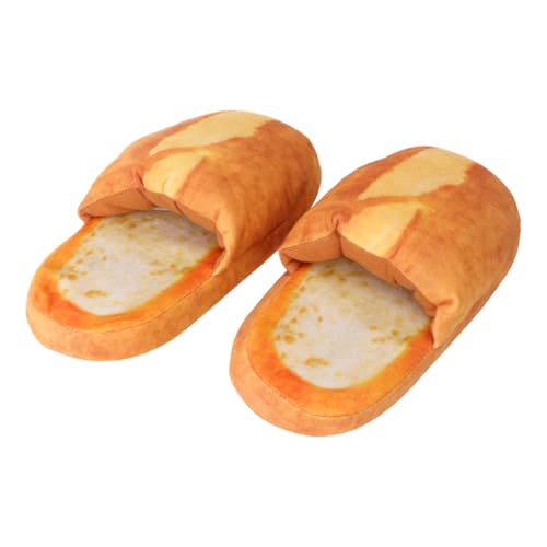 ANDRESLAD 1 Paar Pantoffeln aus Brot-Gedächtnisschaum warm hausschuhe warm slippers warme Weihnachtshausschuhe Damen Hausschuhe Plüschschuhe All-Match-Hausschuhe Obermaterial: Kunstplüsch von ANDRESLAD