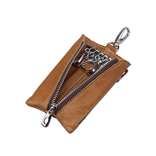 ANDRESLAD Autoschlüsselhalter Aus Pu Mit Münztasche Und Reißverschluss Geeignet Für Karten Und Schlüssel Tragbar Für Männer Und Frauen von ANDRESLAD