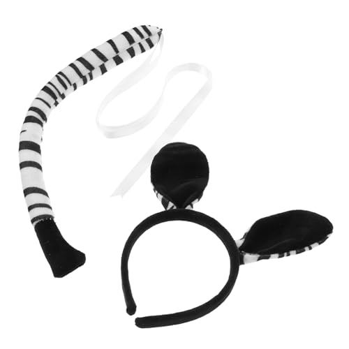 ANDRESLAD Zebra Ohr Stirnband Und Tierkostüm Cosplay Requisit Für Mottopartys Und Fotoideen von ANDRESLAD