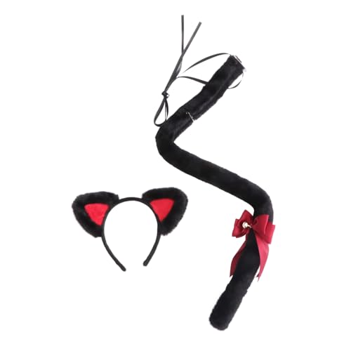 ANDRESLAD 1 Set Katzenohr-Stirnband mit Cosplay-Haarreif für Weihnachtsfeiern Rollenspiel-Zubehör entzückendes Haarband für Mädchen von ANDRESLAD