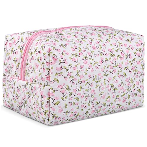 ANDRESLAD Kosmetiktasche Für Damen Tragbare Reise-Make-up-Organizer Im Blumenmuster Vielseitige Kosmetik Und Toilettenartikel-aufbewahrung Für Unterwegs Hause von ANDRESLAD