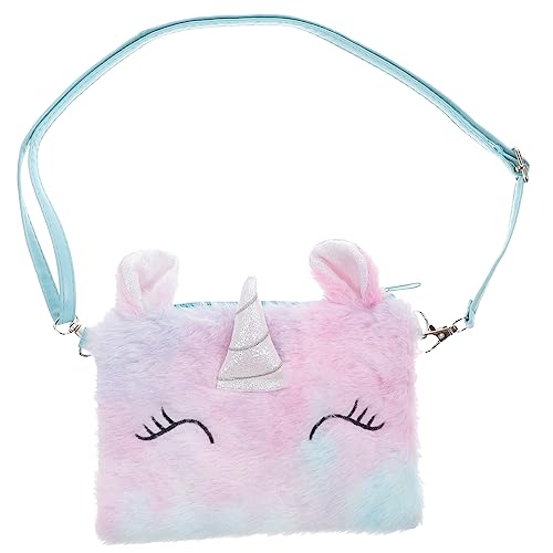 ANDRESLAD 1 Stück Einhorn Plüsch Umhängetasche Umhängetasche Kinder Einhorn Tasche Mädchen Einhorn Tasche Umhängetasche Einhorn Umhängetasche Plüsch Einhorn Tasche von ANDRESLAD