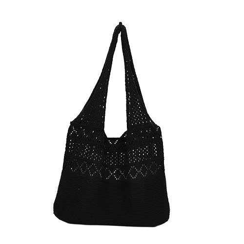 ANDRESLAD 1 Stück Gestrickte Tasche Gestrickte Umhängetasche Für Damen Aufbewahrungstasche Für Damen Umhängetasche Gestrickte Tragetasche Damen Tragetasche Hohles Design Tasche Für von ANDRESLAD