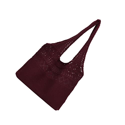 ANDRESLAD 1 Stück Gestrickte Tasche Lässige Umhängetasche Gestrickte Tragetasche Aufbewahrungstasche Damen Sling Tasche Gestrickte Umhängetasche Damen Tasche Damen Tragetasche Damen von ANDRESLAD