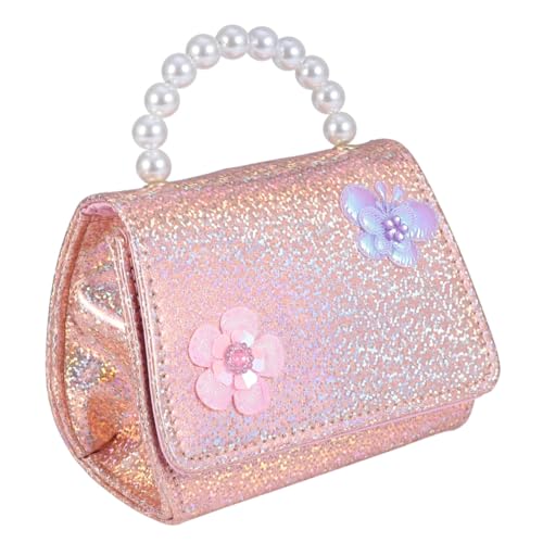 ANDRESLAD 1 Stück Mini Handtasche Kinder Kettentasche Handtasche Für Kinder Perlenhandtasche Kinder Umhängetasche von ANDRESLAD