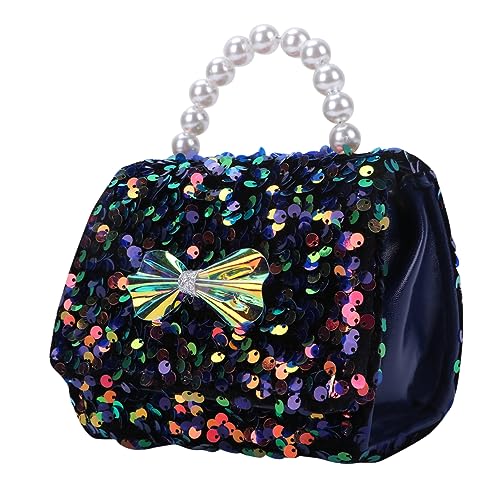 ANDRESLAD 1 Stück Schleife Umhängetasche Damen Tasche Glitzer Umhängetasche Kettentasche Pailletten Handtasche Pailletten Tasche Glitzer Handtasche von ANDRESLAD