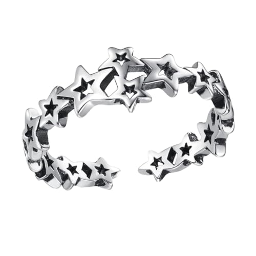 ANDRESLAD 1 Stück Stylischer Fünfzackring für Mädchen Verstellbarer Finger Schmuck Hautfreundlichem Material mit Einzigartigem Design als Modisches Accessoire von ANDRESLAD