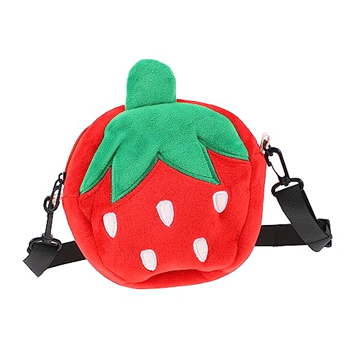 ANDRESLAD 1 X Umhängetasche Handy Brieftasche Dekorative Umhängetasche Lässige Tasche Für Mädchen Eine Umhängetasche Erdbeerförmige Umhängetasche Schöne Fruchtförmige Tasche von ANDRESLAD