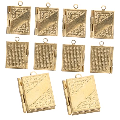 ANDRESLAD 10 Stück Teiliges Rechteckige Buch Charms aus Kupfer Bild Medaillon Anhänger zum Basteln von Individuellen Halsketten Armbändern und Schmuck mit Fotoaufbewahrung Einzigartiges DIY ANDRESLAD 10 Stück Teiliges Rechteckige Buch Charms aus Kupfer Bild Medaillon Anhänger zum Basteln von Individuellen Halsketten Armbändern und Schmuck mit Fotoaufbewahrung Einzigartiges DIY von ANDRESLAD