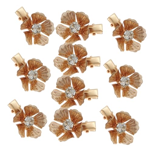 ANDRESLAD 10stücke Teiliges Metallblumen-haarspangen Für Damen Stilvolle Haarschmuck-accessoires Gold Für Anlässe Für Büro Und von ANDRESLAD