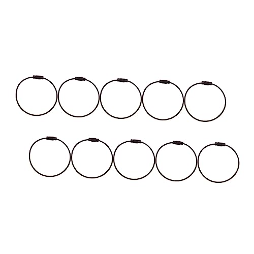 ANDRESLAD Klassisches Schlüsselanhänger-Set 10-teilig Eisenmaterial Schlüsselanhängerteile für Schlüsselanhänger Schlüsselanhänger von ANDRESLAD