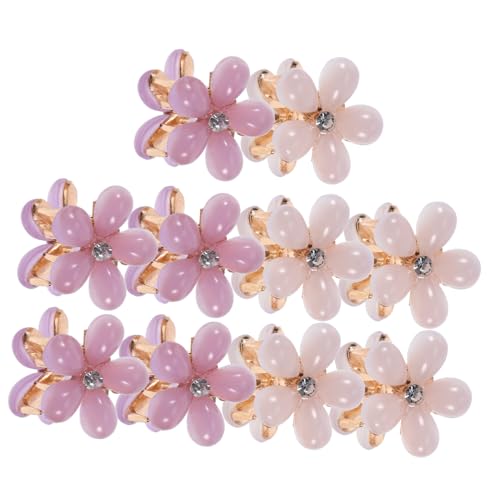 ANDRESLAD 10stücke Kleine Blumen-haarclips Mit Für Frauen Mini-haarclips Aus Sicherem Material Haarspangen Für Verschiedene Anlässe von ANDRESLAD