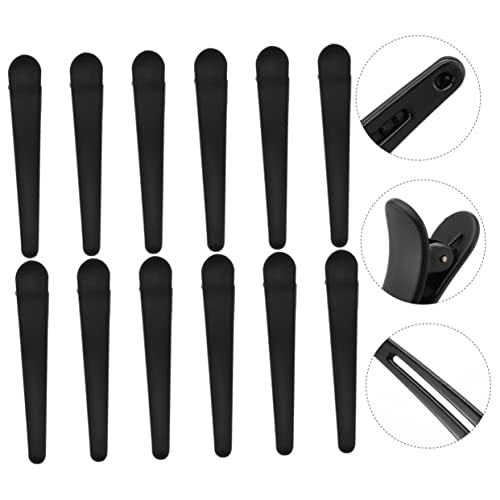 ANDRESLAD 12 Stück Teiliges Haarklammern aus Mattem Glänzendem Kunststoff Duckbill Clips Leichte Langlebige Styling Haarklammern für Friseure Damen Vielseitig Einsetzbar von ANDRESLAD