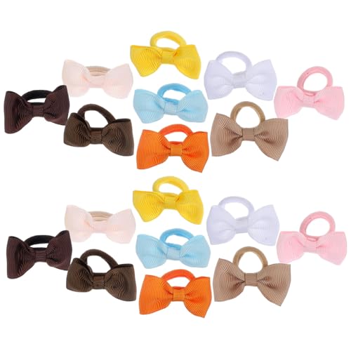 ANDRESLAD 18stücke Haargummis Für Mädchen Elastische Haarschleifen Mit Schleifen Für Pferdeschwänze Und Niedliche Frisuren Für Alltag Und Besondere Anlässe von ANDRESLAD