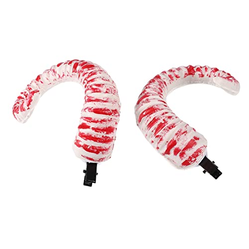 ANDRESLAD 1paar Gothic Teufelshörner Haarclip Für Halloween Cosplay Stilvolle Halloween-haardekoration Für Damen Leichte Und Kreative Haaraccessoires Für Partys Und Bühnenaufführungen von ANDRESLAD