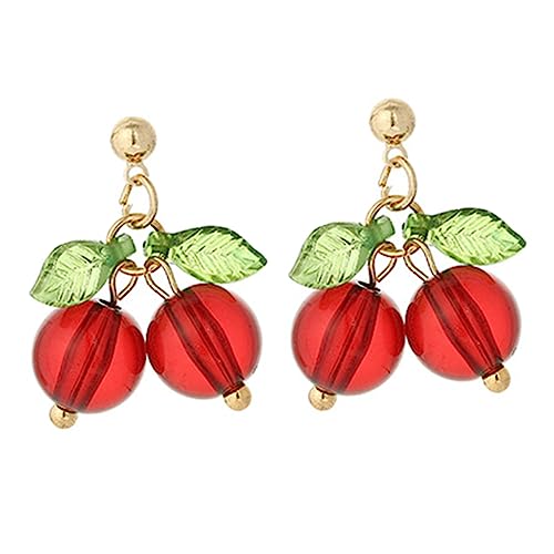 ANDRESLAD 1Paar Kirschohrringe Dangle Ohrringe für Frauen Modischer Ohrschmuck mit Einzigartiger Kirschdekoration Perfektes für Mädchen und Damen Komfortables Trageerlebnis ANDRESLAD 1Paar Kirschohrringe Dangle Ohrringe für Frauen Modischer Ohrschmuck mit Einzigartiger Kirschdekoration Perfektes für Mädchen und Damen Komfortables Trageerlebnis von ANDRESLAD