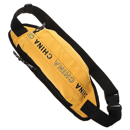 ANDRESLAD 1stück Mini Crossbody Bag Fanny Pack Für Frauen Und Männer Leichte Umhängetasche Für Festivals Und Reisen Praktischer Disco Pouch Gelb Für Smartphone Und Geldbörse von ANDRESLAD
