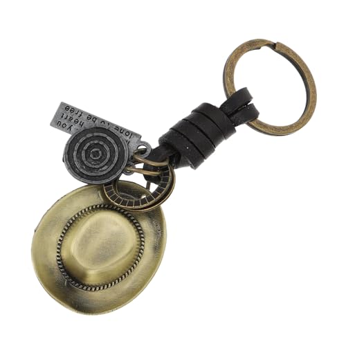 ANDRESLAD Modischer Hut-schlüsselanhänger Aus Leder Im Vintage-Stil Für Auto Und Zuhause von ANDRESLAD