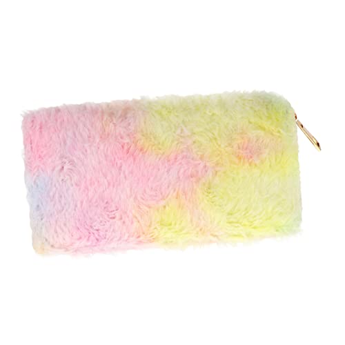 ANDRESLAD 1stück Stylischer Damen Geldbeutel Plüsch Mit Reißverschluss Langer Tragbarer Geldbeutel Für Für Schule Und Alltag Für Karten Münzen Und Schlüssel von ANDRESLAD