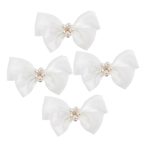 ANDRESLAD 2 Paare Elegante Abnehmbare Schleifen schuhclips mit Perlen Modische Schuhschmuck deko für Pumps Vielseitig Einsetzbar bei Hochzeit Party und Alltag Stilvolle Schuh accessoires von ANDRESLAD