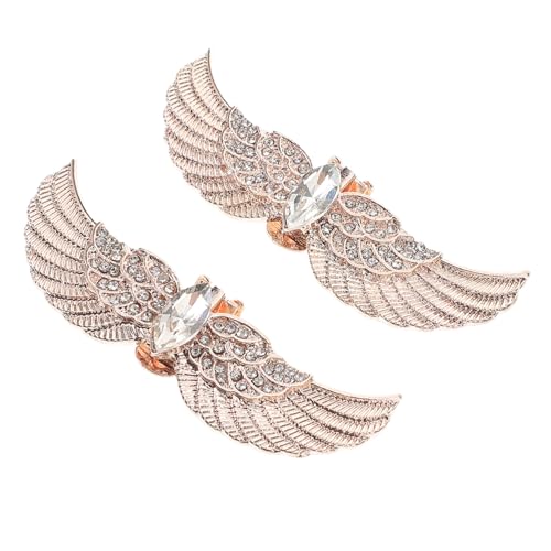 ANDRESLAD 2 Stück Abnehmbare Strass Schuhclips Damen Schuhschmuck aus Robustem Zinklegierung mit Funkelnden Kristallen Elegante Brautschuh bügel für Hochzeit Party und Festliche Anlässe in von ANDRESLAD