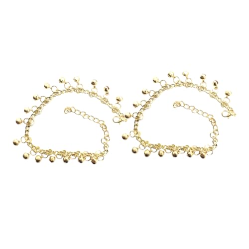 ANDRESLAD 2 Stück Fußkettchen für Damen mit Verstellbaren Glocken Modischer Schmuck für Sommer für Strand Outfits Zauberhafte Klänge bei Jedem von ANDRESLAD