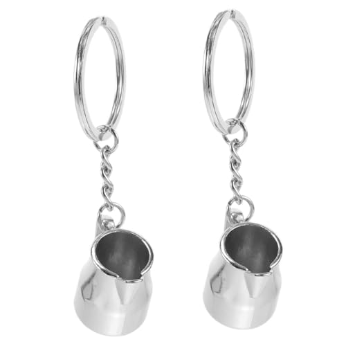 ANDRESLAD Becher Tasse Schlüsselanhänger Latte Art Krug Schlüsselanhänger Mini Kaffeetasse Schlüsselanhänger Aufschäumen Krug Form Für Kaffee von ANDRESLAD