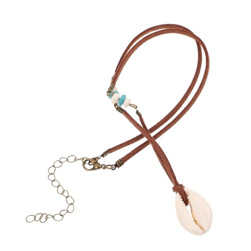 ANDRESLAD 2 Stück Minimalistische Muschelkette Boho Clavicle Chain Damen Anhängerkette Leichtes Design Trendiger Schmuck Für Alltag und Urlaub von ANDRESLAD
