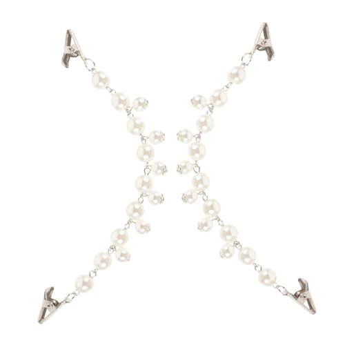 ANDRESLAD 2stücke Vintage Sweater Clips Retro Perlen Broschen Für Cardigans Schals Kragen Modische Clips Für Frauen Mädchen Für Jeden Anlass von ANDRESLAD