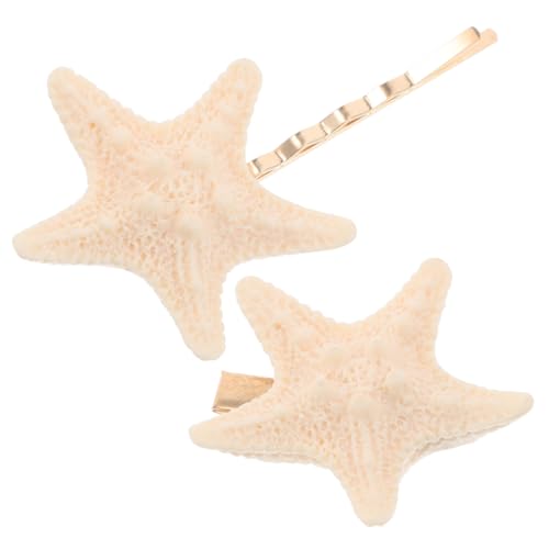 ANDRESLAD Stern-haarnadel Kunststoff Zinklegierung Haarspange Meerjungfrau-haarspangen Für Mädchen Strand Seestern-haar von ANDRESLAD