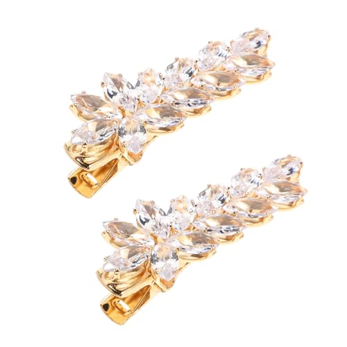 ANDRESLAD Vintage Haarspangen Aus Metall Für Damen Große Haarspangen Stilvolle Haarspangen Für Damen Funkelndes Haar von ANDRESLAD