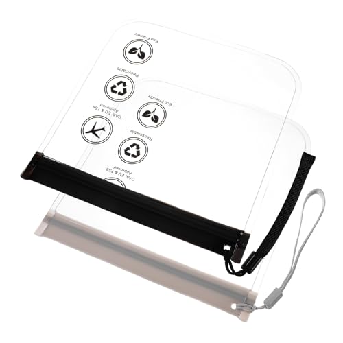 ANDRESLAD 2stücke Reise Kosmetiktaschen wasserdichte Tragbare Make-up Beutel Für Damen Transparentes Design Für Schmuck Und Kosmetik Für Reisen Und Alltag von ANDRESLAD