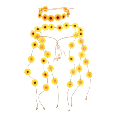 ANDRESLAD Sonnenblumen-stirnband Im Boho-stil Blumen-haarband-set Exotisches Design Für Frauen von ANDRESLAD
