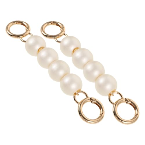 ANDRESLAD 2Stücke Handtaschen Verlängerungskette Imitationsperlen Kurze Taschenkette Für Geldbörsen Verstellbare Schulterriemen Für Handtaschen Clutches Modisches Zubehör Für DIY von ANDRESLAD