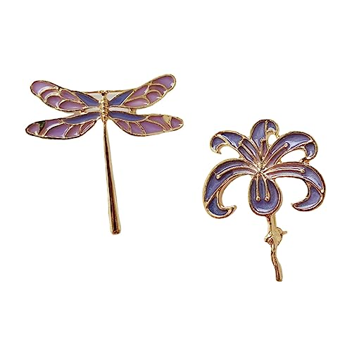 ANDRESLAD 2Stücke Libellen Brosche Legierung Modisches Zubehör für Pullover Jacken Kleider Anzüge für Valentinstag von ANDRESLAD