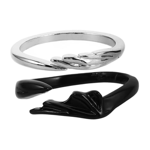 ANDRESLAD 2Stücke Teufel Ringe Verstellbar Fashion Rings für Leicht Robust Verlobung Freundschaft von ANDRESLAD