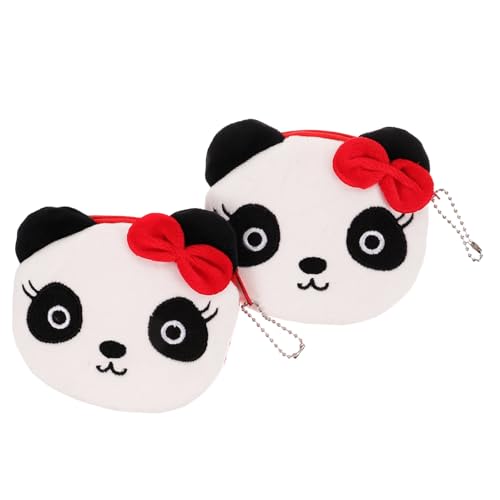 ANDRESLAD Geldbörse Für Damen Mit Reißverschluss Panda- Stoff Kartenhalter Für Jungen Und Mädchen von ANDRESLAD