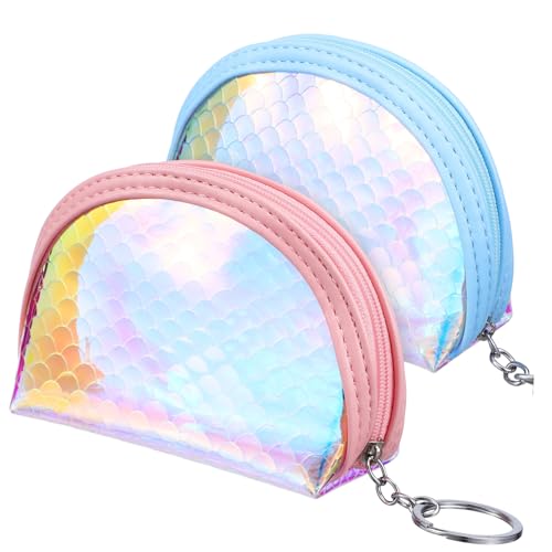 ANDRESLAD 2st Mini-Clutch Kleine Damengeldbörse Portemonnaie Wechseln Geldbörse Für Münzen Kleine Reißverschlusstasche Damen-geldbörse Mini-geldbörse Kleine Tasche Für Die Handtasche PVC von ANDRESLAD