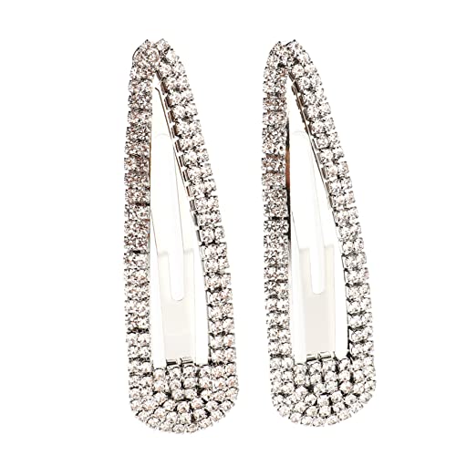 ANDRESLAD 2stücke Strass Haarspangen Große Metall Haarclips Mit Kristallen Für Damen Haarschmuck Für Hochzeiten Partys Und Besondere Anlässe von ANDRESLAD
