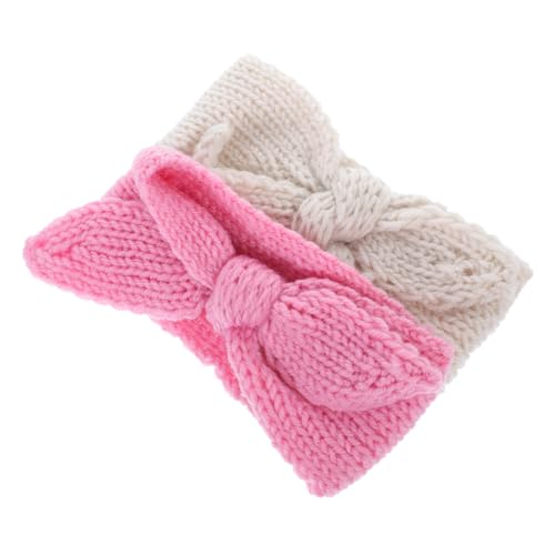 ANDRESLAD 2stücke Mädchen Haarband Mit Schleife Elastische Kopfbedeckung Für Neugeborene Und Kleinkinder Süße Haaraccessoires Für Geburtstagsfeiern Und Familienfeiern von ANDRESLAD