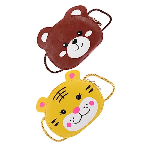 ANDRESLAD 2stücke Mädchen Umhängetasche Süße Tragbare Crossbody-Tasche Für Jungen Und Mädchen Mit Großem Für Spielzeug Snacks Und Pu Ausflüge Und Einkäufe von ANDRESLAD