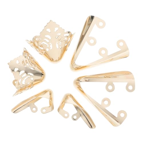 ANDRESLAD 3 Paare Metall High Heel Zehenschutz Goldene Schuhspitzen Abdeckungen Strapazierfähig Elegant für Damen Spitzschuhe Schützt und Repariert Schuhspitzen Einfach zu Befestigen von ANDRESLAD