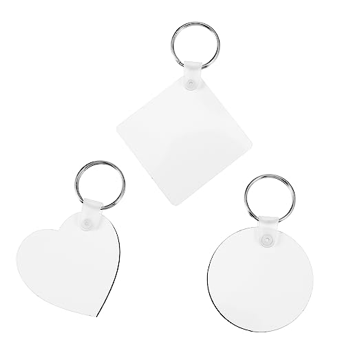 ANDRESLAD 30stücke Doppelseitige Sublimation Schlüsselanhänger Blanko Schlüsselringe Für Kreative Bastelprojekte Zum Personalisieren Und Gestalten Von Geschenken von ANDRESLAD