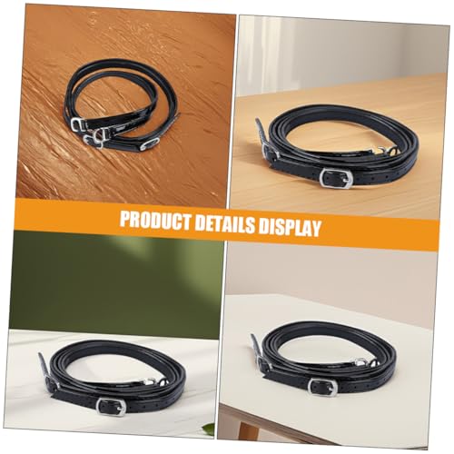 ANDRESLAD 4 Paar Verstellbare PU Schuhriemen für High Heels Abnehmbare Losen Schnürsenkel Sicherer Halt Modisches Design Vielseitiges für Damen Schuhe von ANDRESLAD