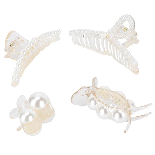 ANDRESLAD 4stücke Haarklammern Für Damen Dekorative Haarspangen Mit Perlen Vielseitige Haarschmuck Für Alltag Kreatives Design Für Einen Eleganten Look von ANDRESLAD