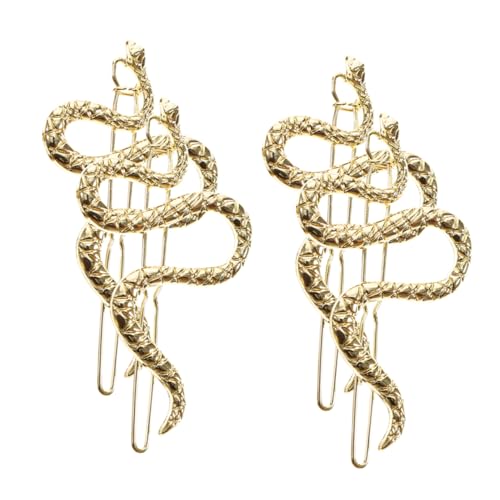 ANDRESLAD 4stücke Schlangenhaarspangen Aus Legierung Dekorative Rutschfeste Damen-haarspangen Stylische S-förmige Haarnadel-clips Haar-accessoires Für Anlässe von ANDRESLAD