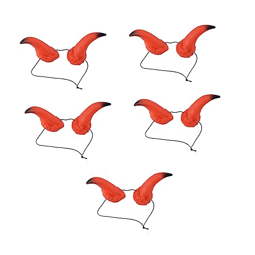 ANDRESLAD 5stücke Teiliges Horn Haarschmuck Für Halloween Kreativer Kostüm-haarreif Für Karneval Und Festlichkeiten Einzigartiges Design Für Fröhliche Partystimmung von ANDRESLAD