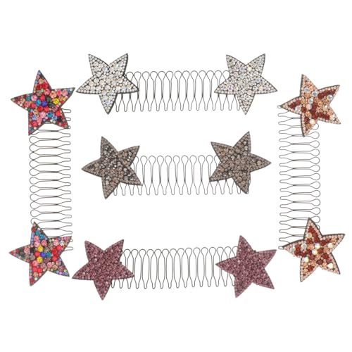 ANDRESLAD 5er-set Haarkämme Für Damen Strass-sterne Stilvolles Haar-accessoire von ANDRESLAD